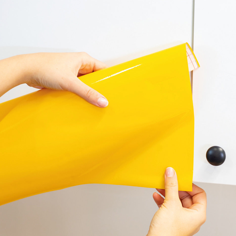 d-c-fix Matt Yellow sticky Back Furniture & Kitchen Wrap