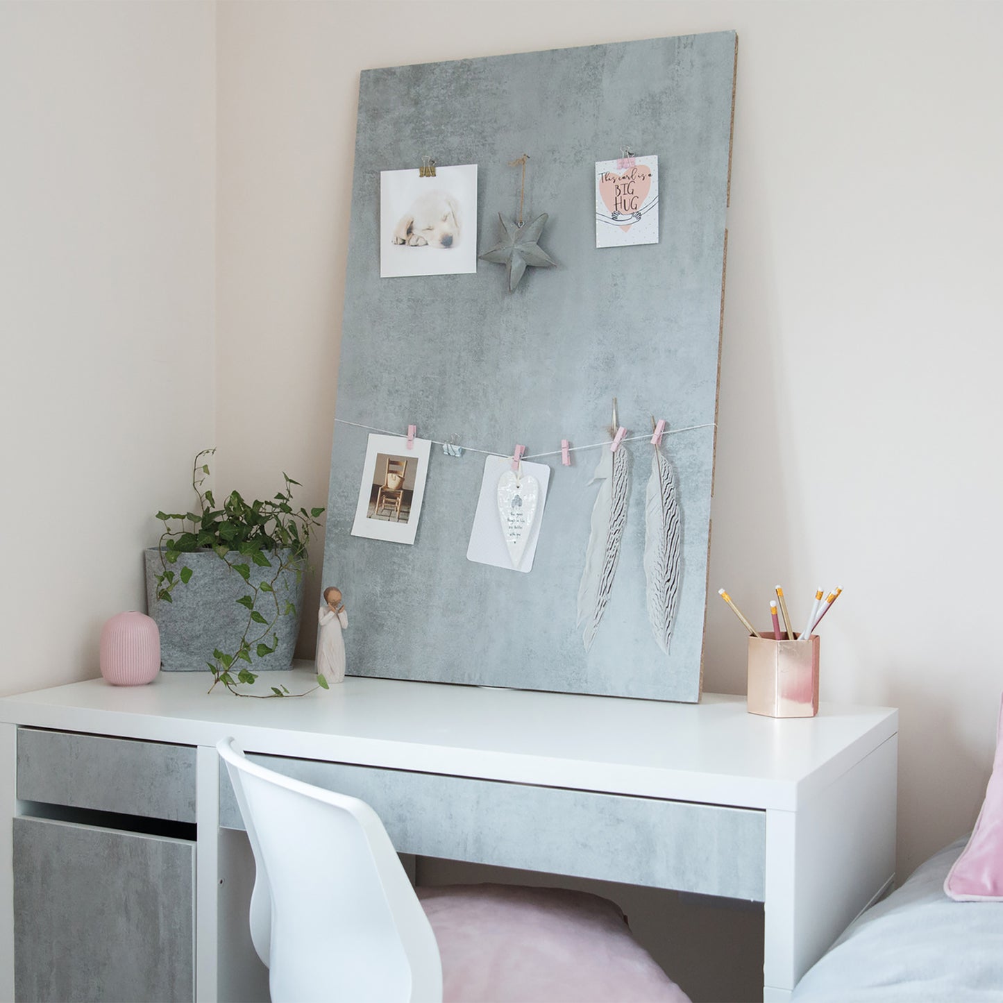 d-c-fix Grey Concrete Marble Sticky Back Furniture & Kitchen Wrap