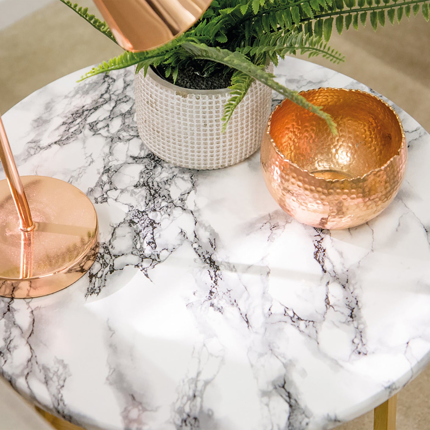 d-c-fix White Black Marble Sticky Back Furniture & Kitchen Wrap