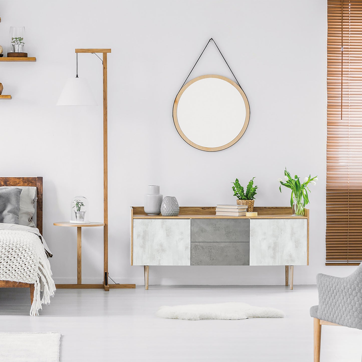 d-c-fix White Concrete Marble Sticky Back Furniture & Kitchen Wrap