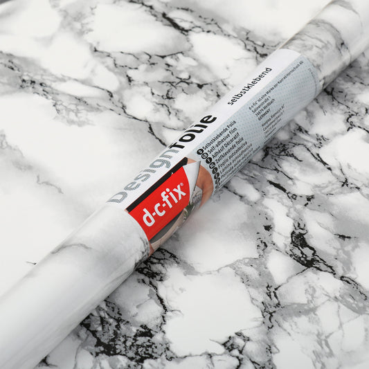 d-c-fix White Black Marble Sticky Back Furniture & Kitchen Wrap