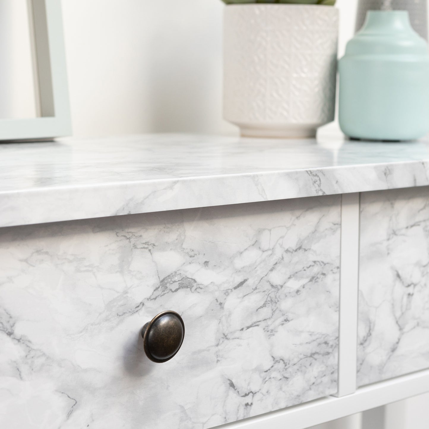 d-c-fix Cortes Silver Marble Sticky Back Furniture & Kitchen Wrap