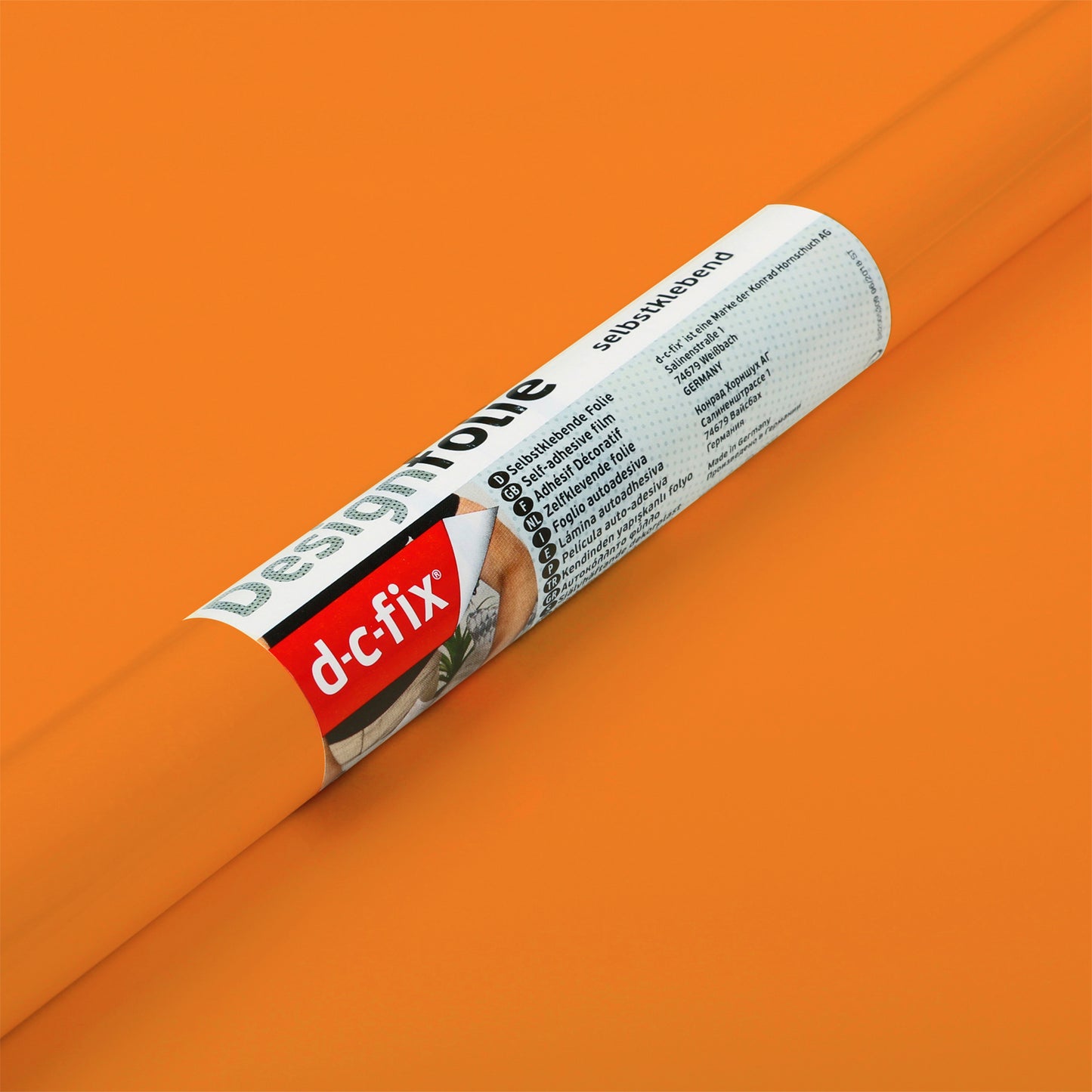 d-c-fix Gloss Jaffa Orange sticky Back Furniture & Kitchen Wrap