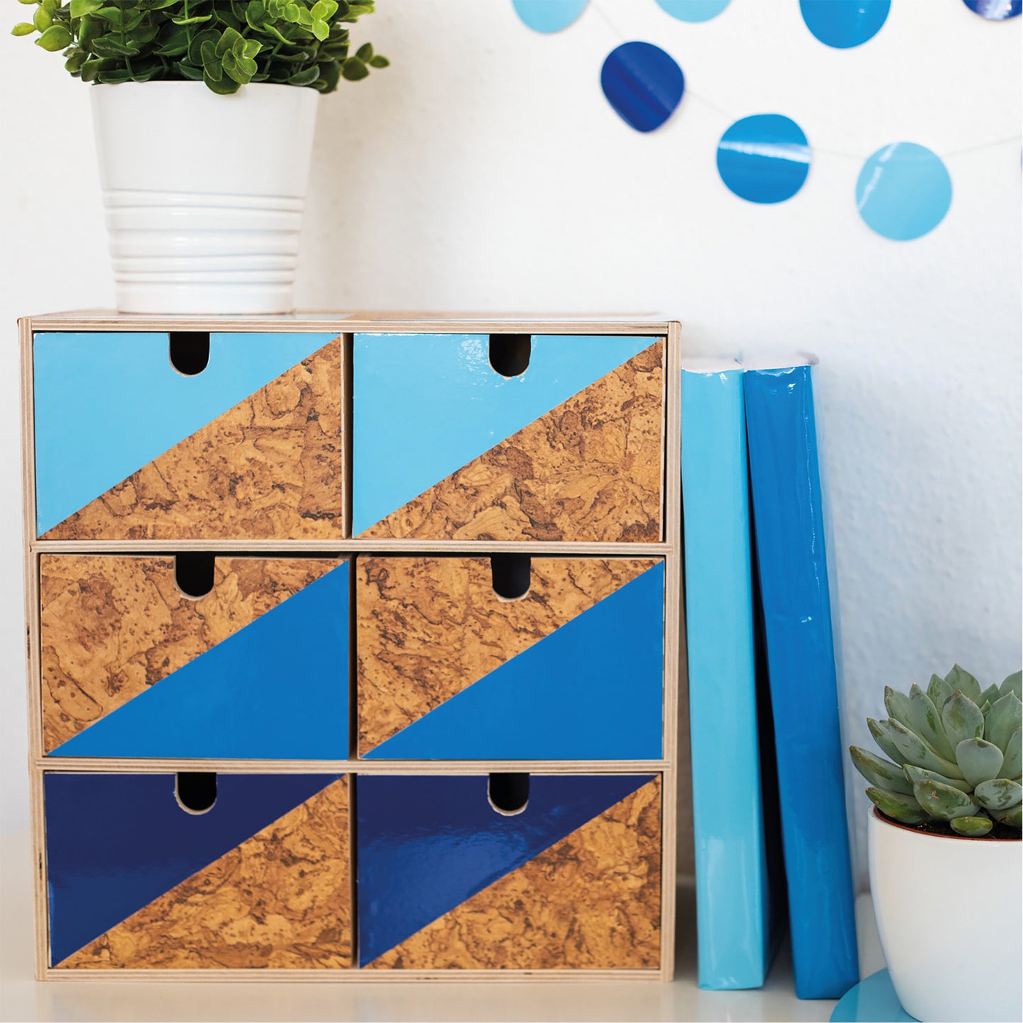 d-c-fix Gloss Aqua Blue sticky Back Furniture & Kitchen Wrap