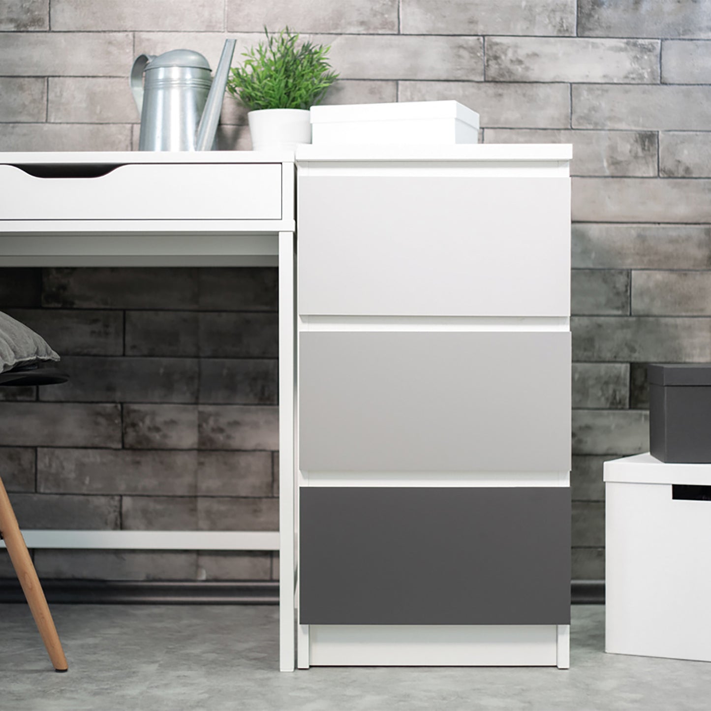 d-c-fix Matt Anthracite Grey sticky Back Furniture & Kitchen Wrap