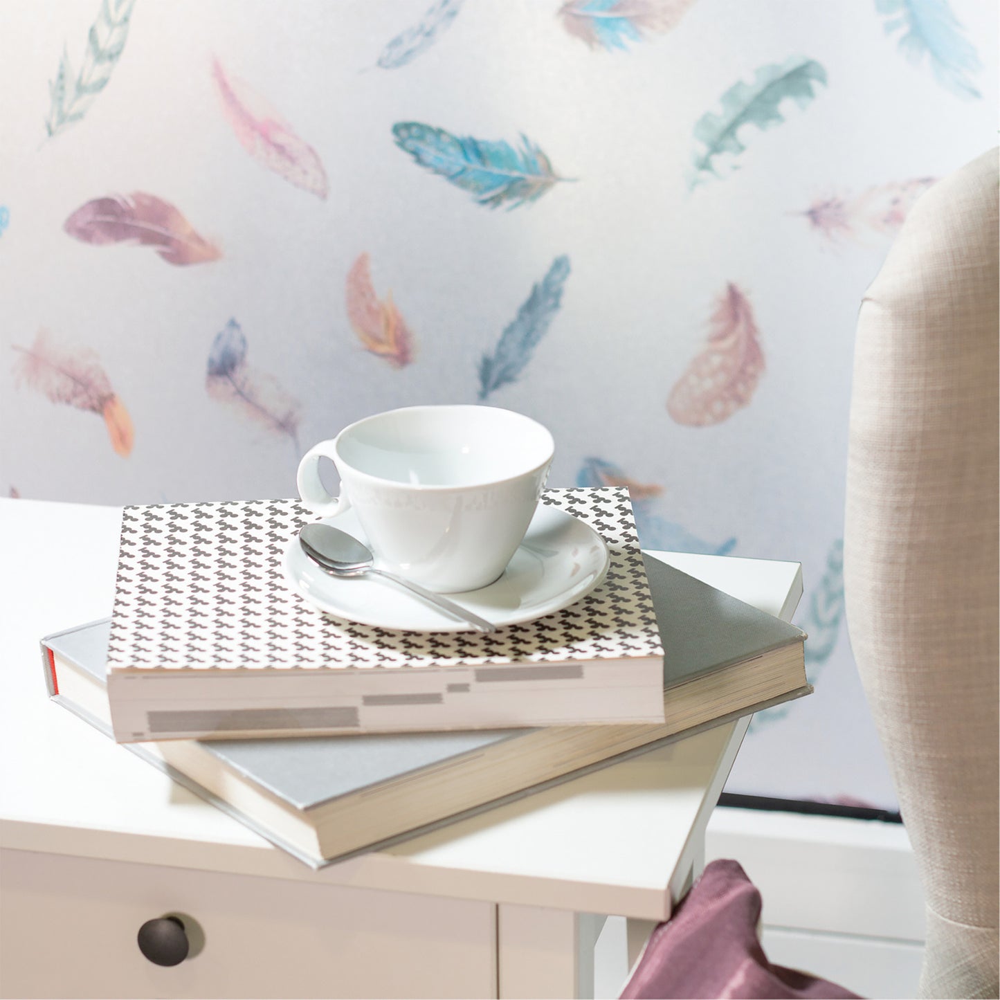 d-c-fix Finja Feather Premium Static Window Privacy Film