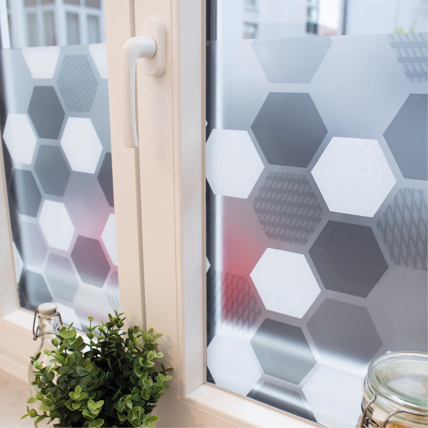 d-c-fix Hexaon Premium Static Window Privacy Film