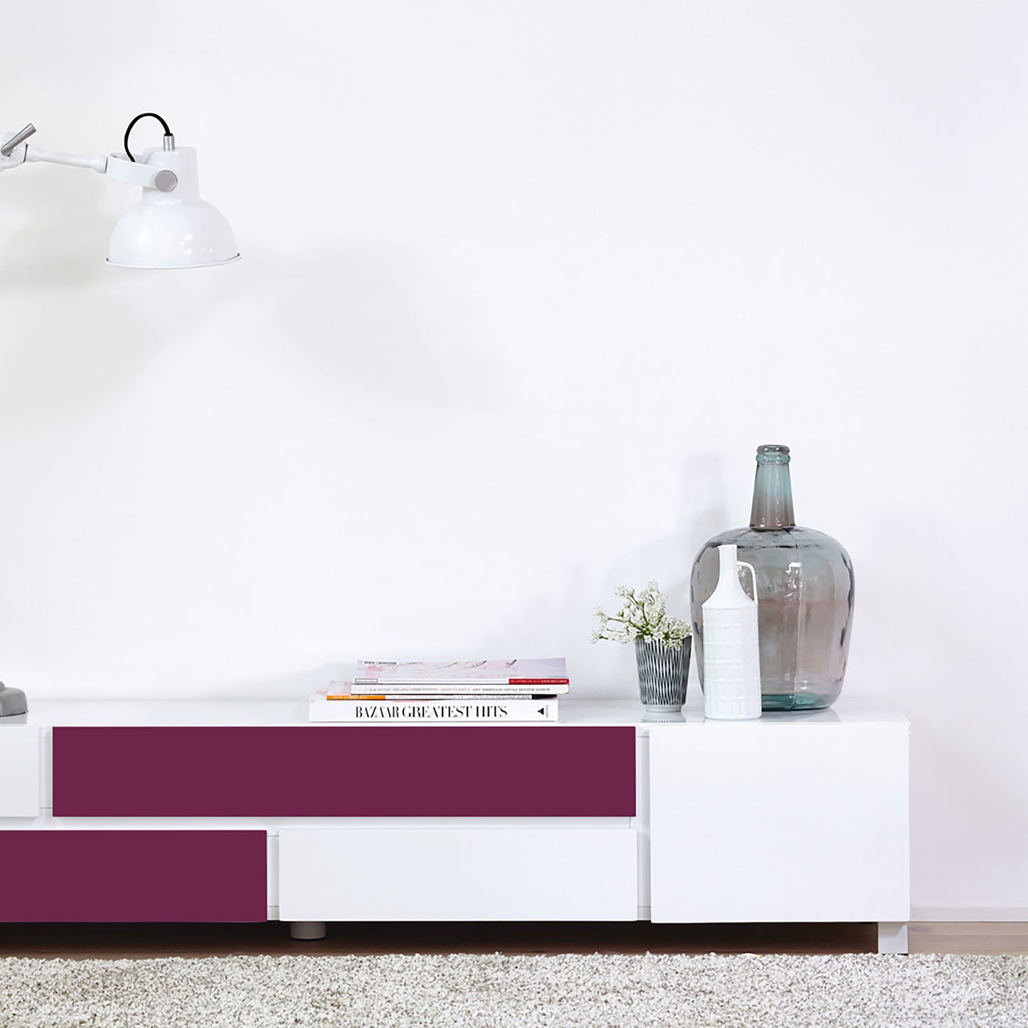 d-c-fix Gloss Berry Purple sticky Back Furniture & Kitchen Wrap