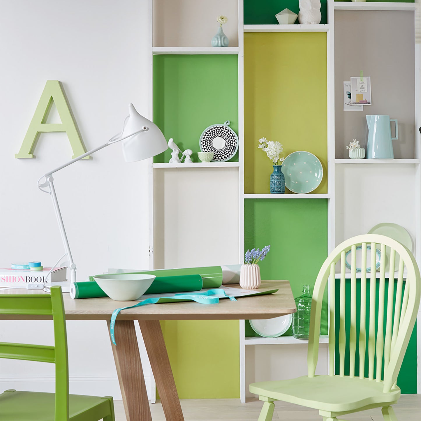 d-c-fix Matt Apple Green sticky Back Furniture & Kitchen Wrap