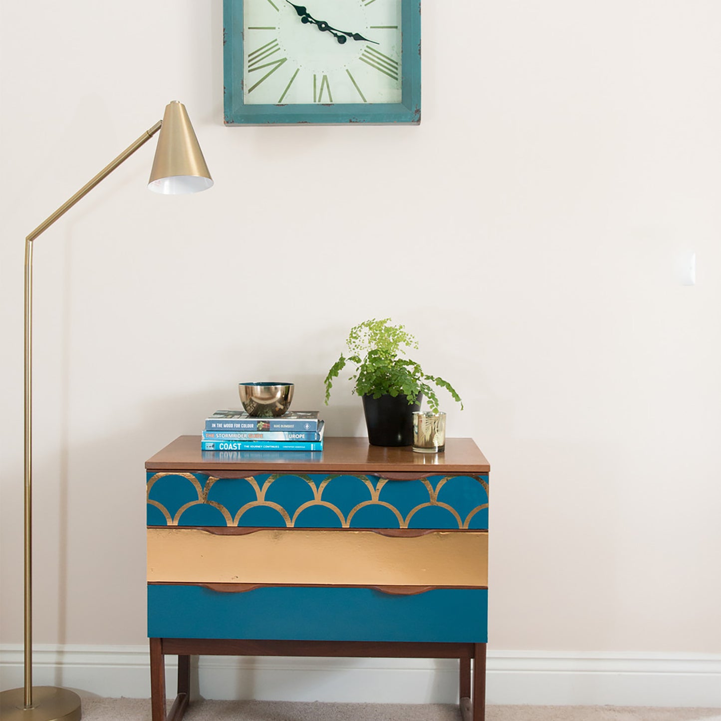 d-c-fix Gloss Petrol Blue sticky Back Furniture & Kitchen Wrap