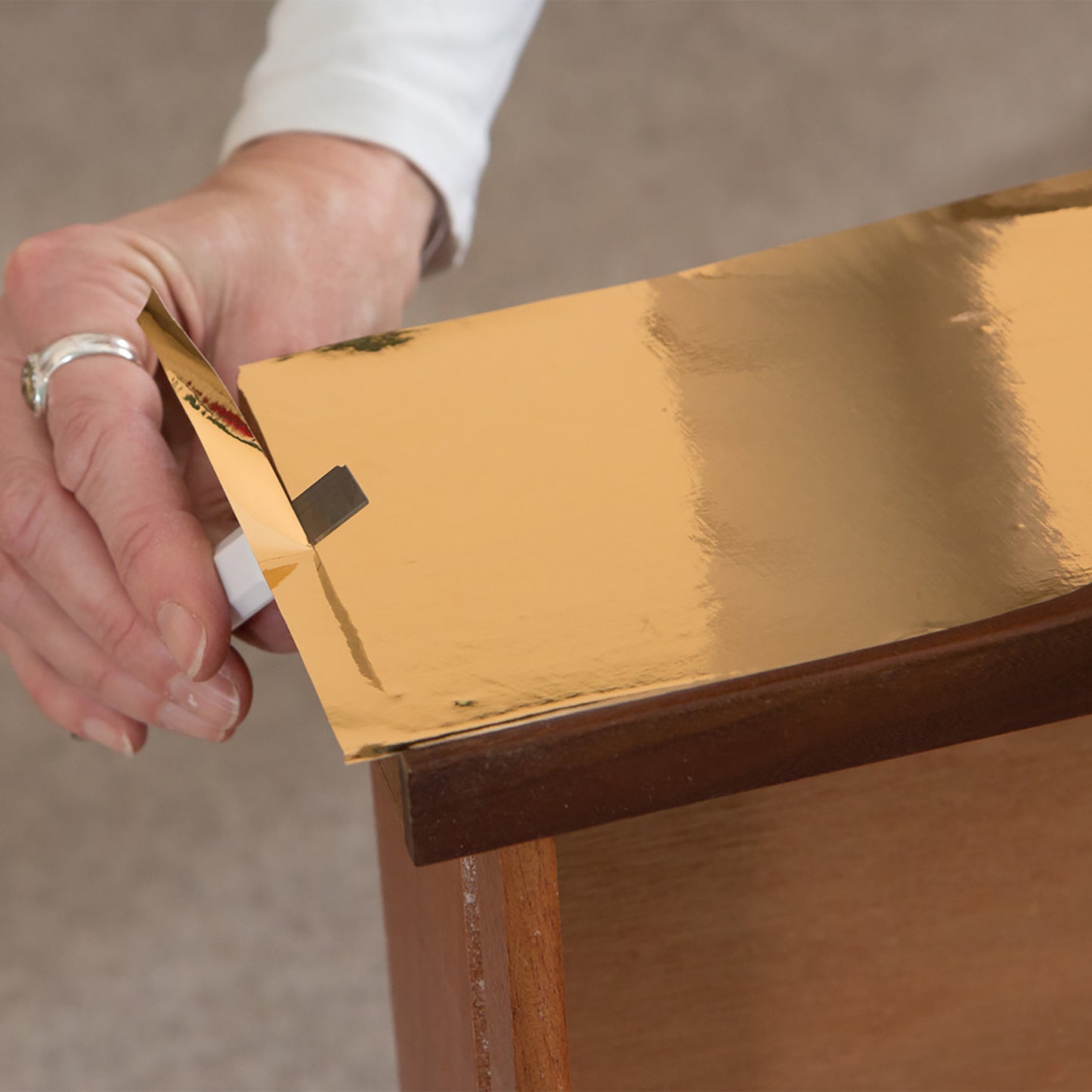 d-c-fix Chrome Gold Sticky Back Furniture Wrap Vinyl