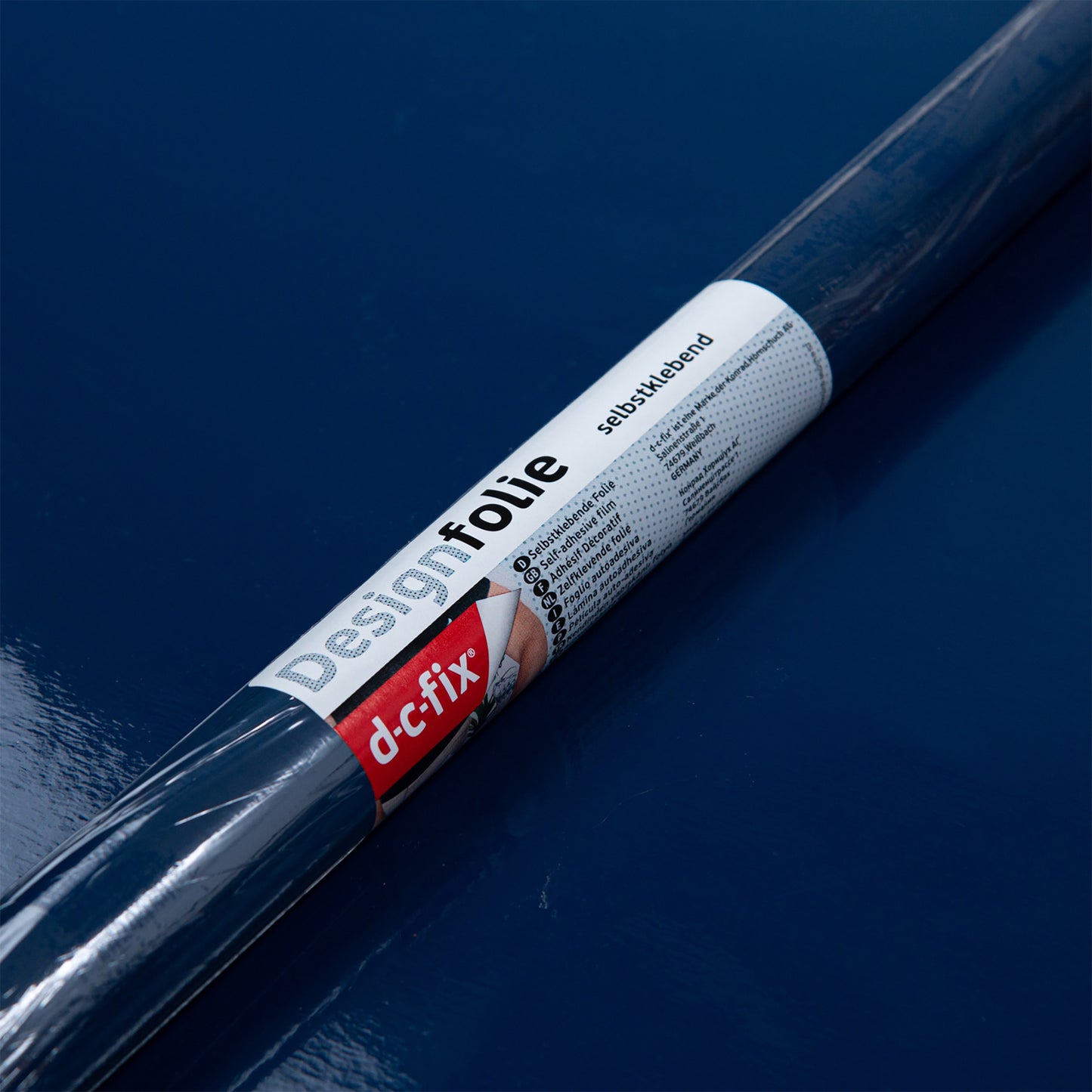 d-c-fix Gloss Navy Blue sticky Back Furniture & Kitchen Wrap