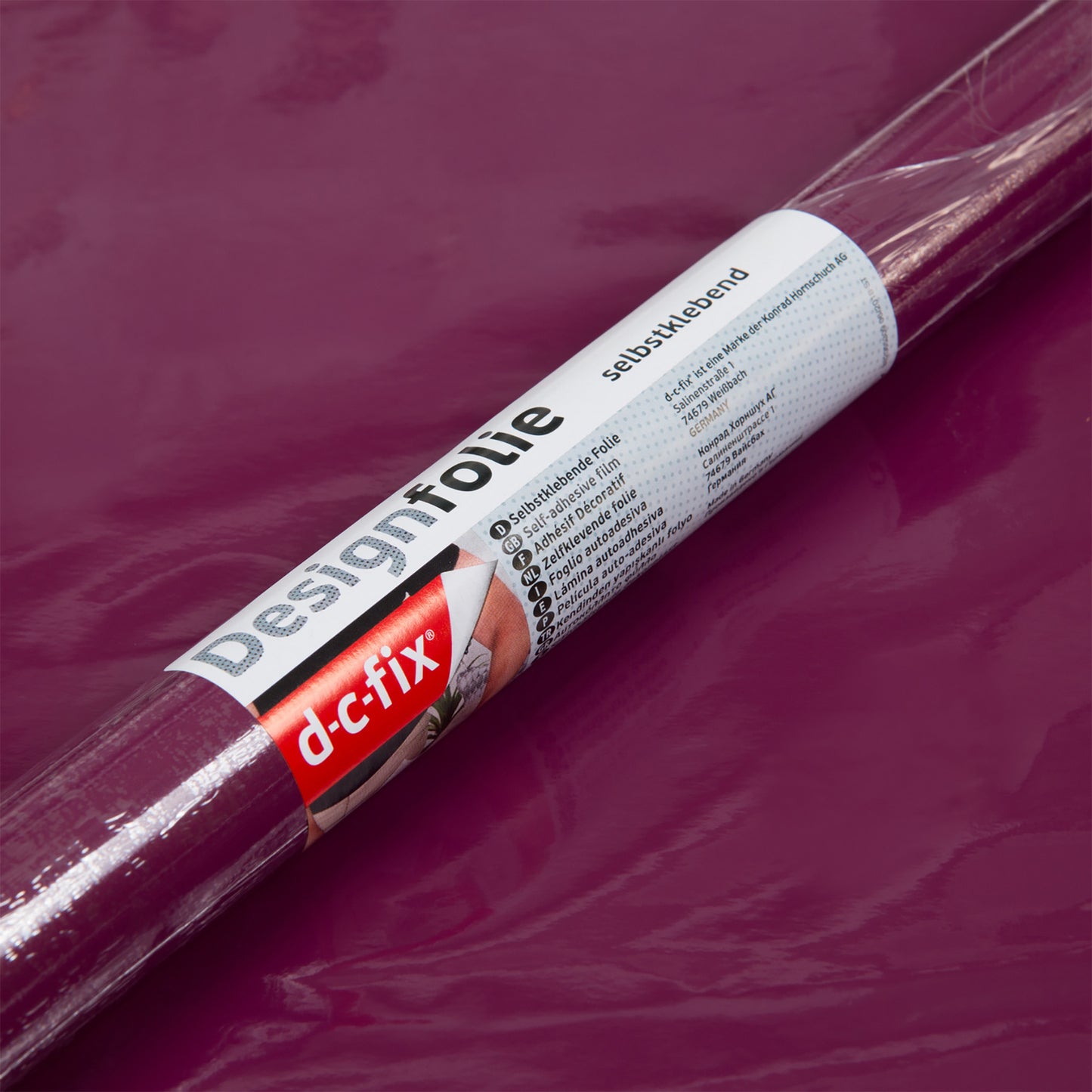 d-c-fix Gloss Berry Purple sticky Back Furniture & Kitchen Wrap