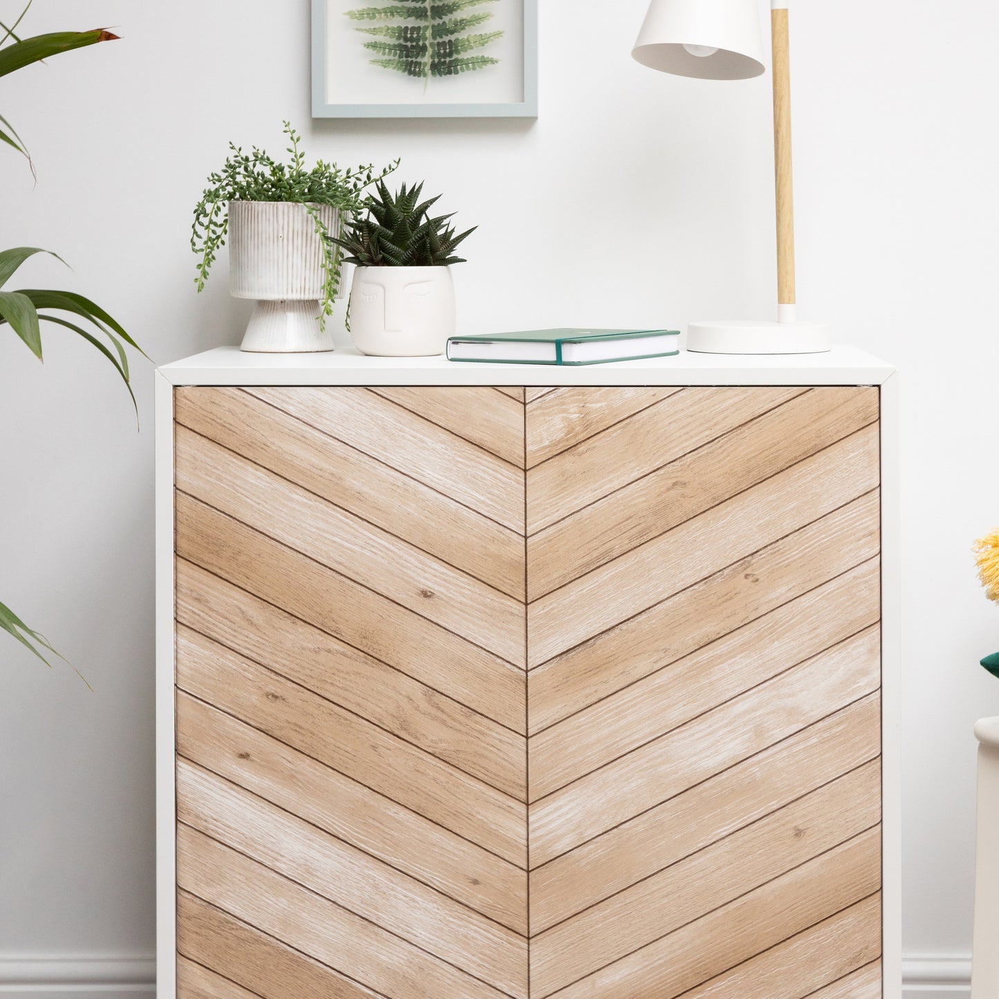 d-c-fix Chevron Brown Wood Sticky Back Furniture & Kitchen Wrap