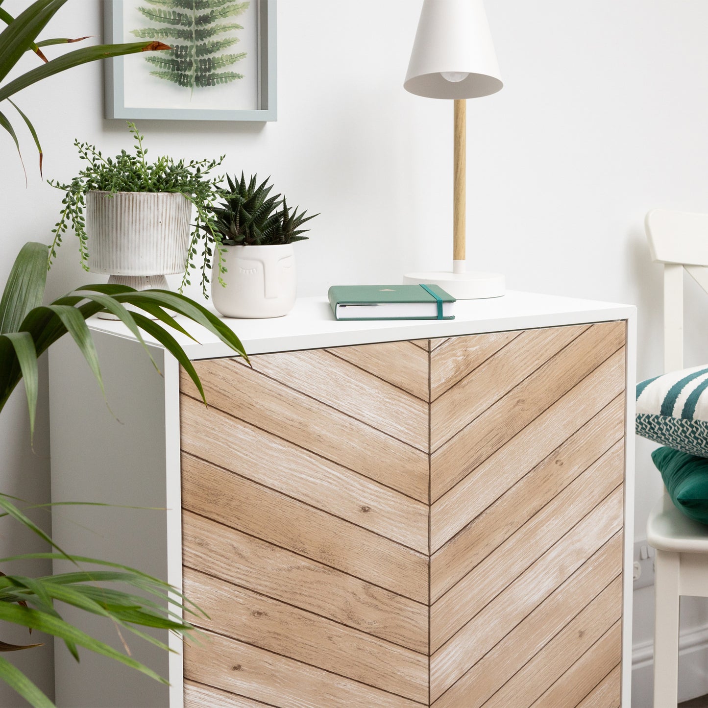 d-c-fix Chevron Brown Wood Sticky Back Furniture & Kitchen Wrap