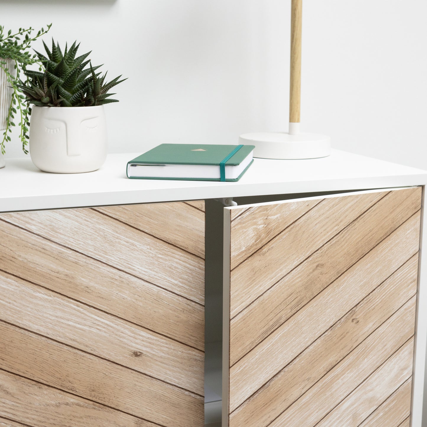 d-c-fix Chevron Brown Wood Sticky Back Furniture & Kitchen Wrap