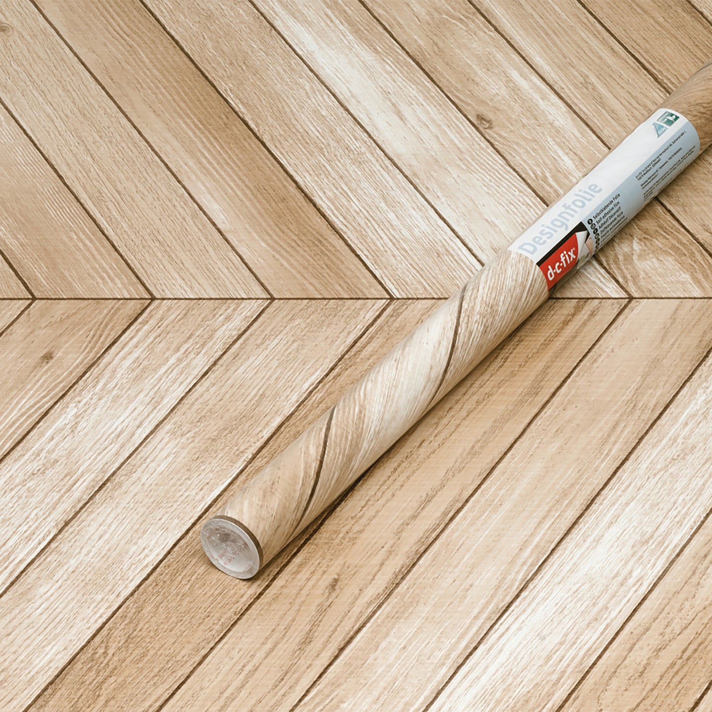 d-c-fix Chevron Brown Wood Sticky Back Furniture & Kitchen Wrap
