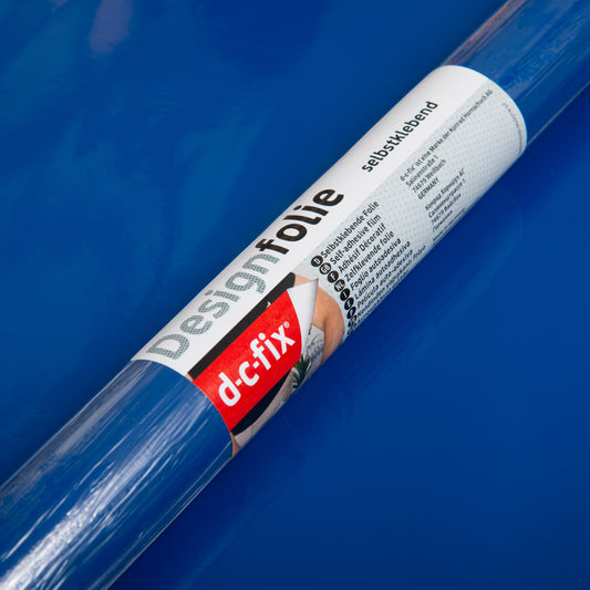d-c-fix Gloss Royal Blue sticky Back Furniture & Kitchen Wrap