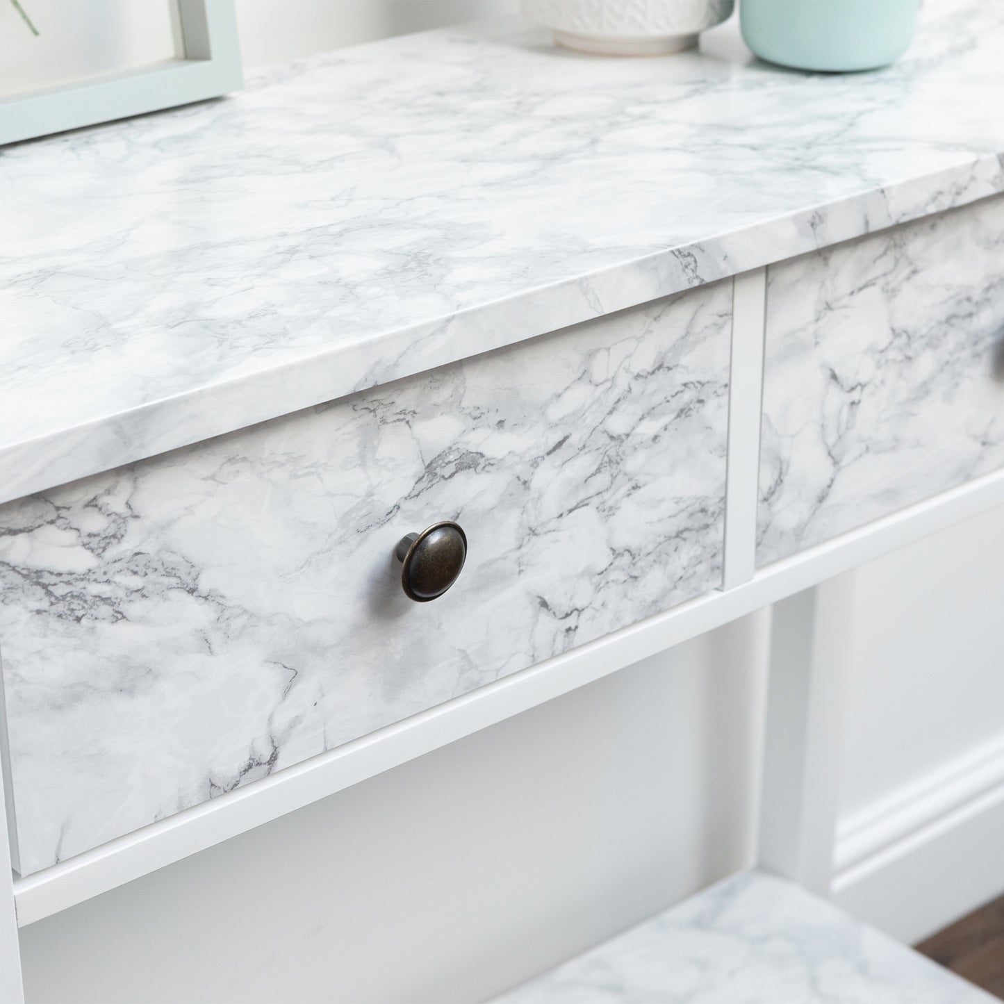 d-c-fix Cortes Silver Marble Sticky Back Furniture & Kitchen Wrap