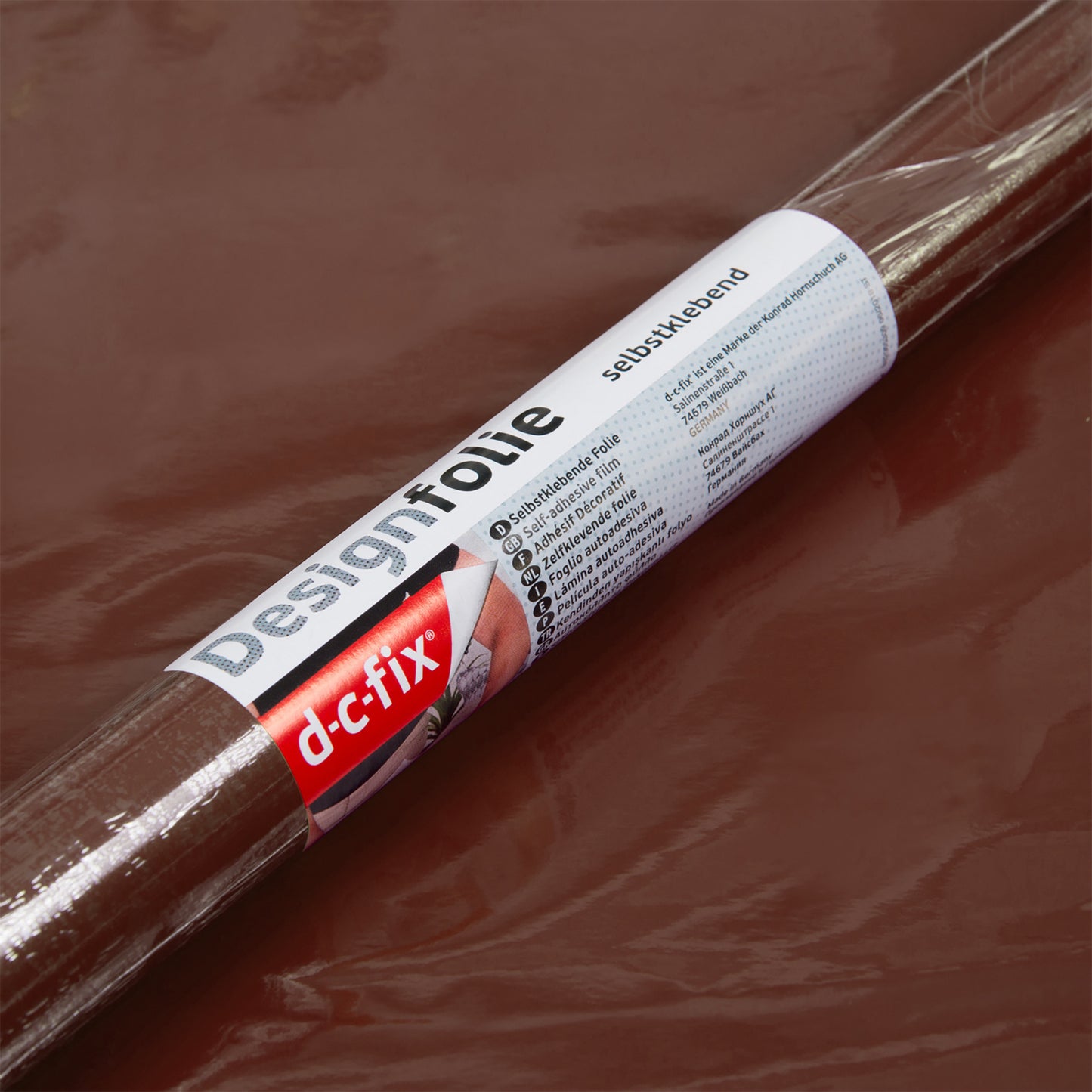 d-c-fix Gloss Brown sticky Back Furniture & Kitchen Wrap