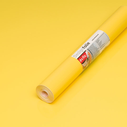 d-c-fix Gloss Lemon Yellow sticky Back Furniture & Kitchen Wrap