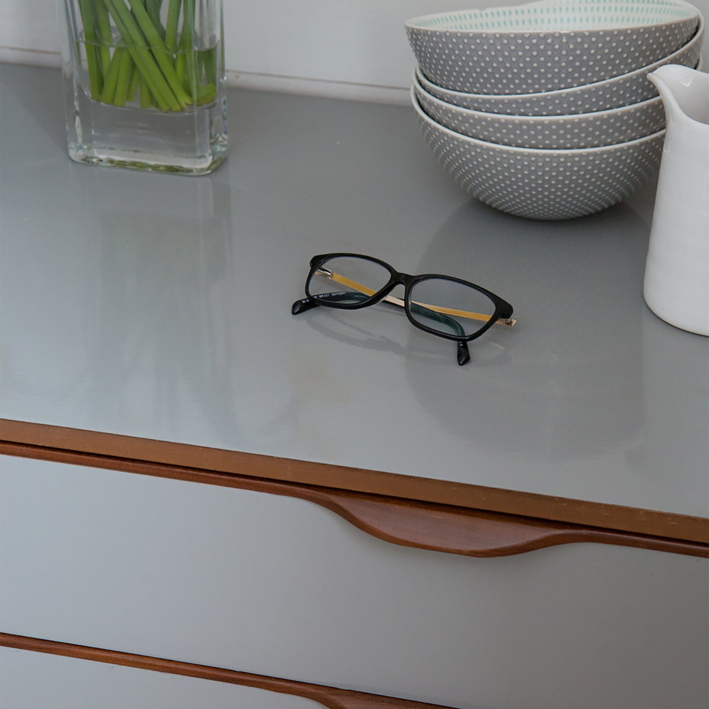 d-c-fix Gloss Medium Grey sticky Back Furniture & Kitchen Wrap