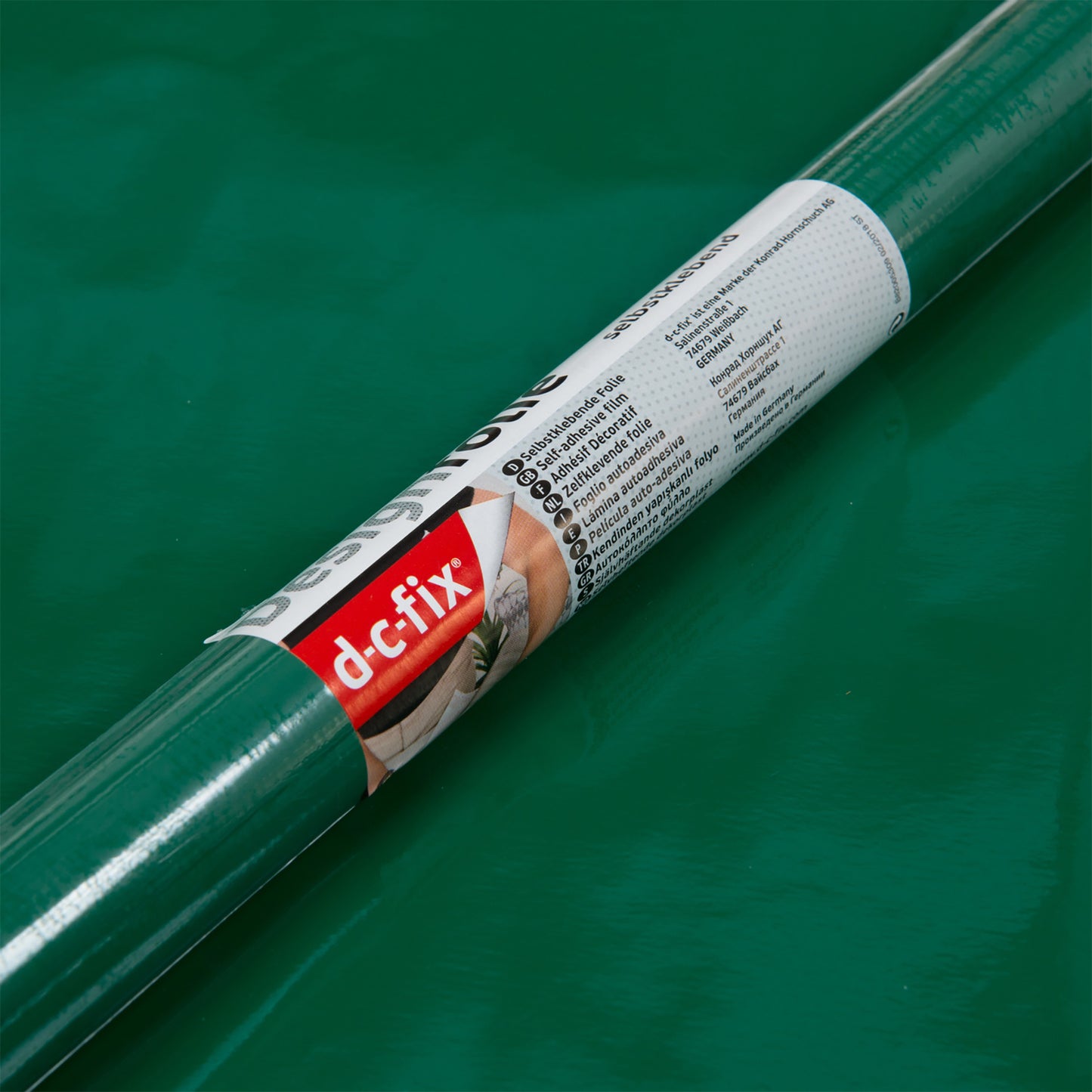d-c-fix Gloss Emerald Green sticky Back Furniture & Kitchen Wrap