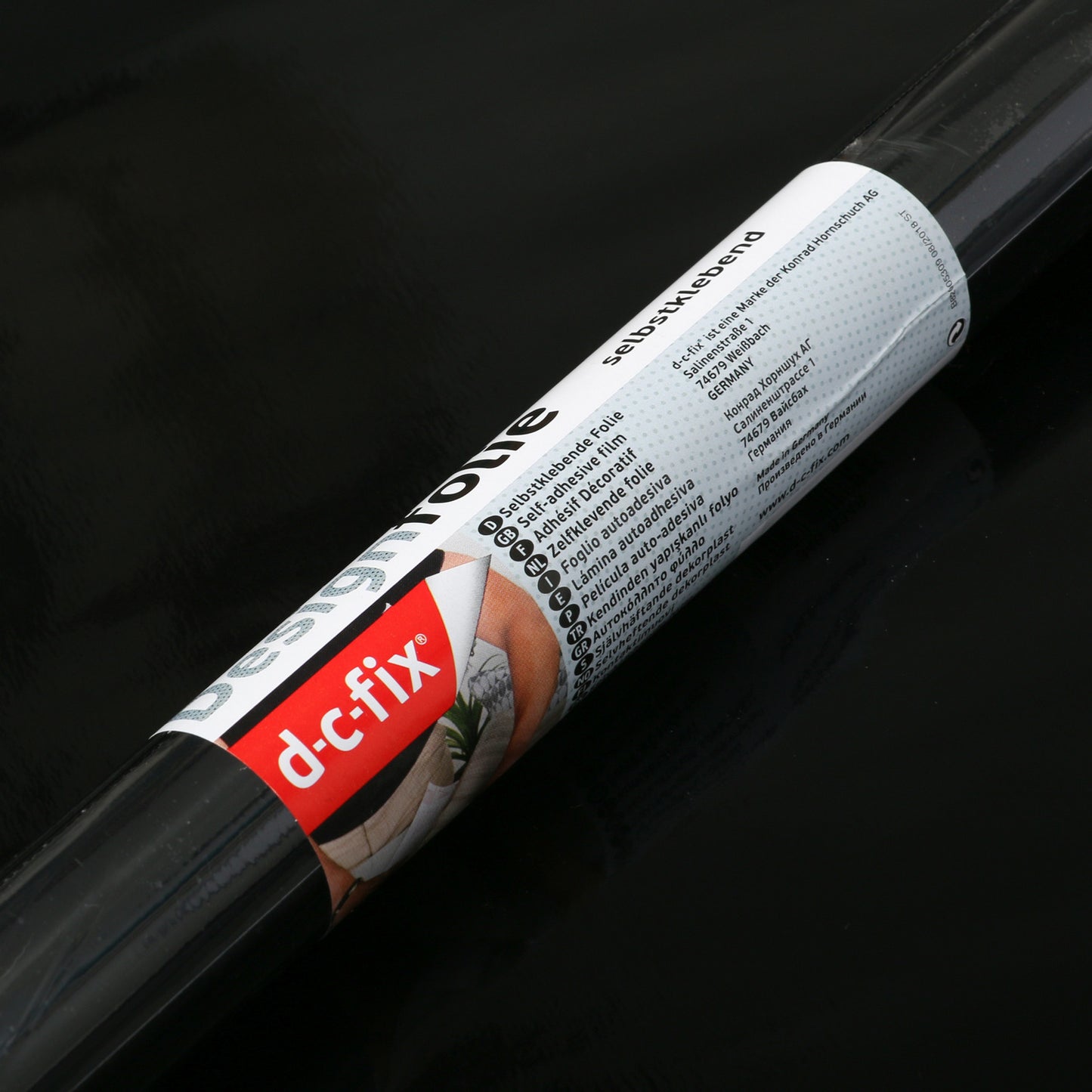 d-c-fix Gloss Black sticky Back Furniture & Kitchen Wrap