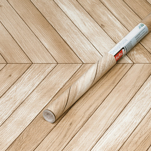 d-c-fix Chevron Brown Wood Sticky Back Furniture & Kitchen Wrap